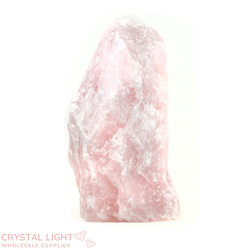 Rose Quartz Rough Cut Base