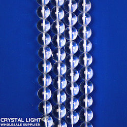 China, glassware and earthenware wholesaling: Clear Quartz 10mm Beads