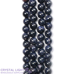 Blue Goldstone 8mm Beads