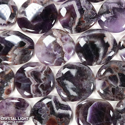 Chevron Amethyst Flatstone