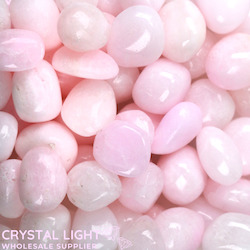 China, glassware and earthenware wholesaling: Pink Aragonite Tumble