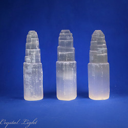 China, glassware and earthenware wholesaling: Selenite Tower Medium (15cm)