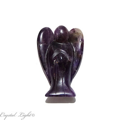 Chevron Amethyst Angel Small