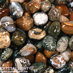 China, glassware and earthenware wholesaling: Ocean Jasper Tumble