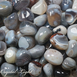 China, glassware and earthenware wholesaling: Botswana Agate Tumble