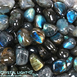 China, glassware and earthenware wholesaling: Labradorite Tumble