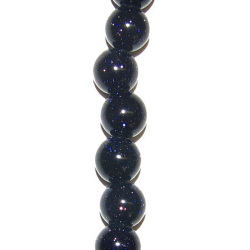 China, glassware and earthenware wholesaling: Blue Goldstone 10mm Beads