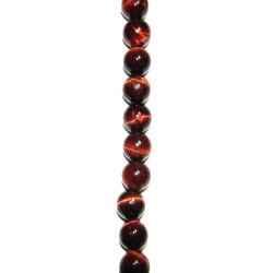 Red Tigers Eye 8 mm Round Beads