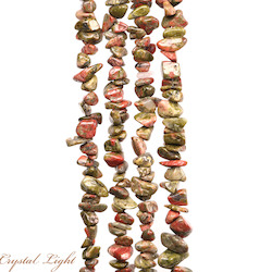 China, glassware and earthenware wholesaling: Unakite Chip Beads