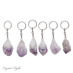 Amethyst Point Keychain