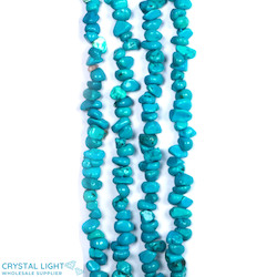 Blue Howlite Chip Beads