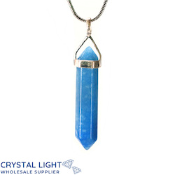 Blue Quartz DT Pendant Sterling Silver