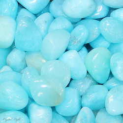 China, glassware and earthenware wholesaling: Blue Aragonite Tumble