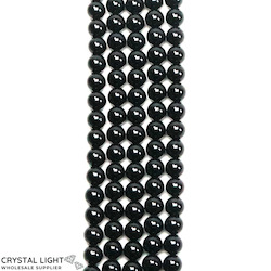 Black Tourmaline Beads 6mm