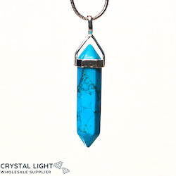 Blue Howlite DT Pendant /Sterling Silver