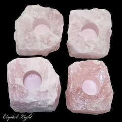 Rose Quartz Candle Holder