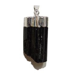 Black Tourmaline Pendant with Bail