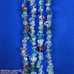 Rainbow Fluorite Chip Beads