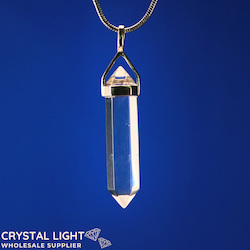 Clear Quartz DT Pendant Sterling Silver