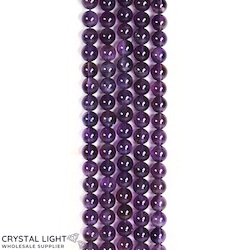 Amethyst 6mm Round Beads