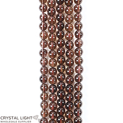 China, glassware and earthenware wholesaling: Smokey Quartz 6mm Round Beads