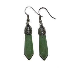 China, glassware and earthenware wholesaling: Aventurine Point Earrings