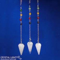 China, glassware and earthenware wholesaling: Clear Quartz Chakra Pendulum