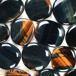 Tiger Eye Blue & Gold Flatstone