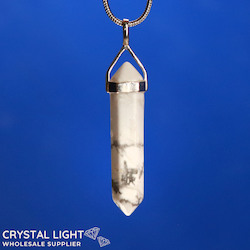 Howlite DT Pendant Sterling Silver