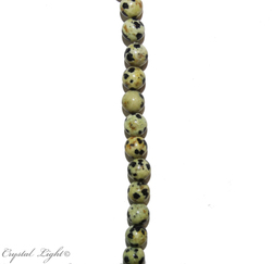 China, glassware and earthenware wholesaling: Dalmatian Jasper 6mm Beads