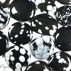 Snowflake Obsidian Flatstone