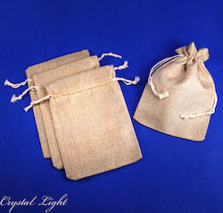 Hessian Style Pouch Large