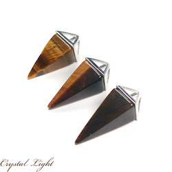 Tigers Eye Pyramid Pendant