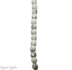 Howlite 6mm Round Beads