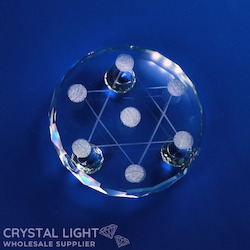 China, glassware and earthenware wholesaling: Hexagram Sphere Stand Small