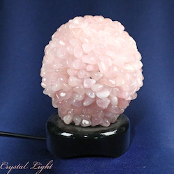 Rose Quartz Tumble Lamp with LED