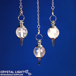 China, glassware and earthenware wholesaling: Clear Quartz Ball Pendulum