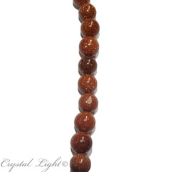 Goldstone 10mm Round Beads