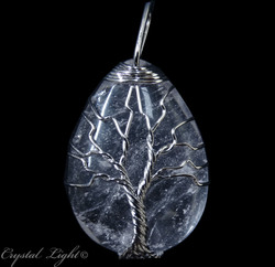 Clear Quartz Tree of life Wirewrap Pendant