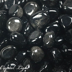 China, glassware and earthenware wholesaling: Silver Sheen Obsidian Tumble