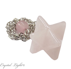 Rose Quartz Merkaba Pendulum