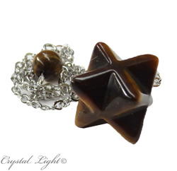 Tiger Eye Merkaba Pendulum