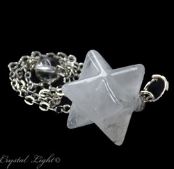 Clear Quartz Merkaba Pendulum