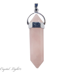 China, glassware and earthenware wholesaling: Rose Quartz Large DT Pendant