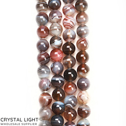 Botswana Agate 8mm Round Beads