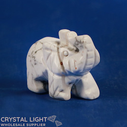 Howlite Elephant Small