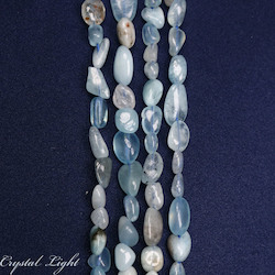 Aquamarine Tumble Beads