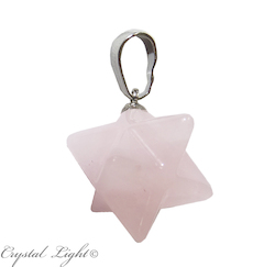 Rose Quartz Merkaba Pendant