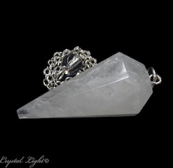 Clear Quartz Pendulum with Bead