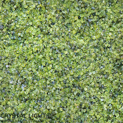 China, glassware and earthenware wholesaling: Peridot Small Chips /250g